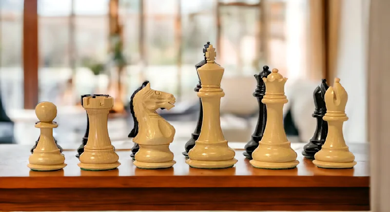 3.25" Black Queens Gambit Supreme Chess Pieces