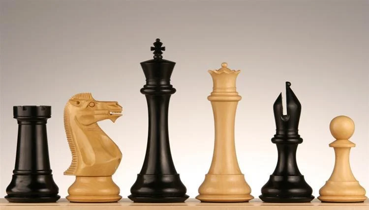 5" Master Staunton Ebony Chess Pieces