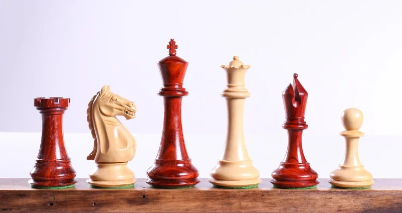 5" Master Staunton Padauk Chess Pieces