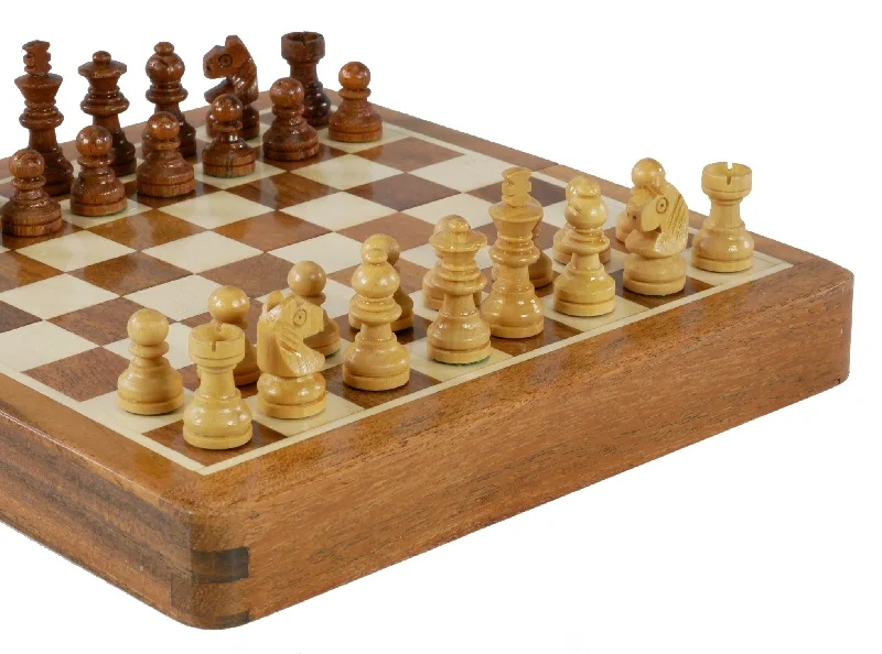 Chess Set - 7" Folding Wood Magnetic Chess