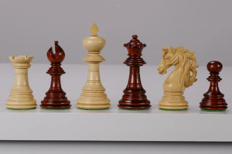 American Adios Designed Padauk Chess Pieces