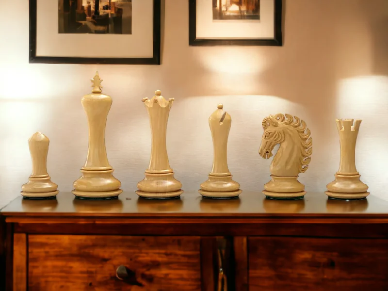 Emperor Series Ebony and Boxwood Chess Pieces