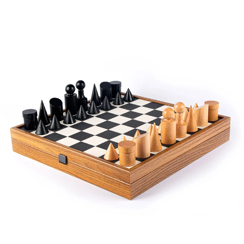 Bauhaus Style Chess Set 40 x 40 cm board and 8.5 cm King