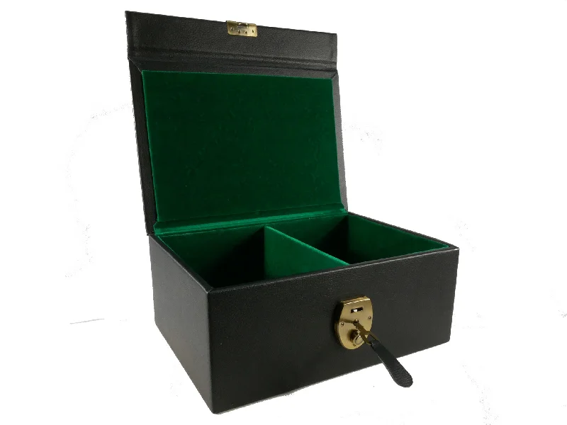 Chess Box - Black Vinyl divided Chess Box