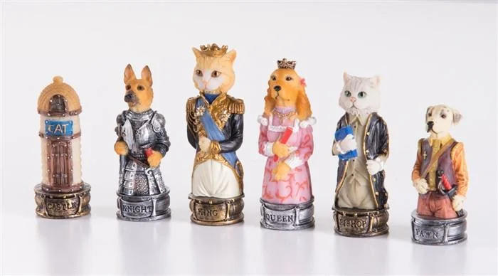 Cats Vs. Dogs Chessmen