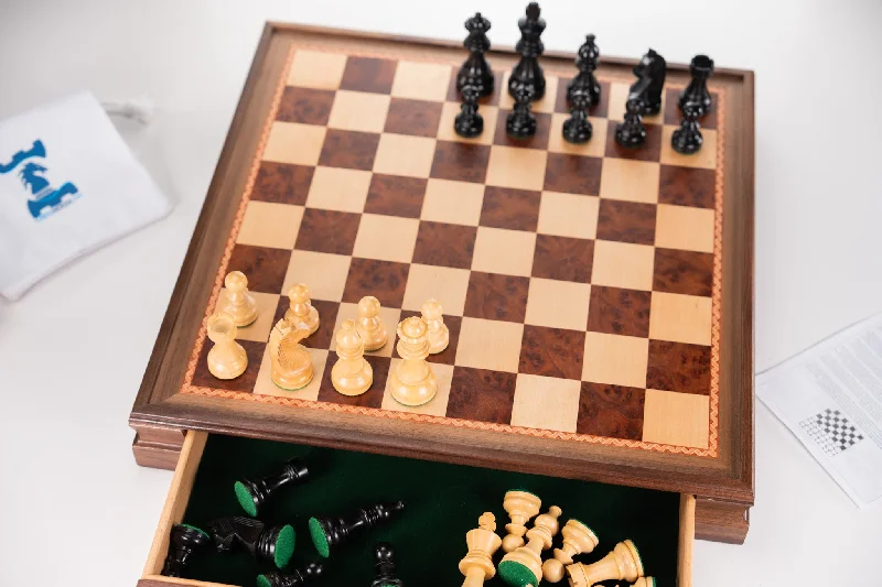 Championship Chess Pieces with Storage Board