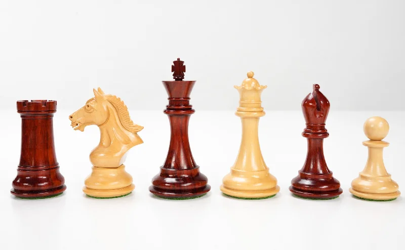 Derby Knight Chess Pieces 4" Padauk