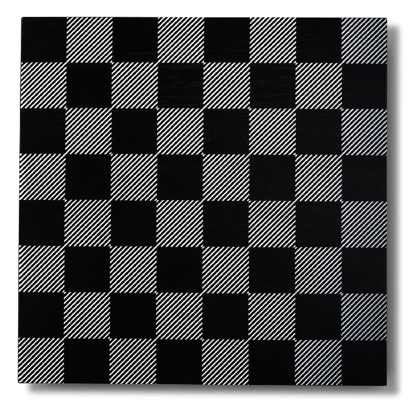 Design Black and White Wooden Chess Board