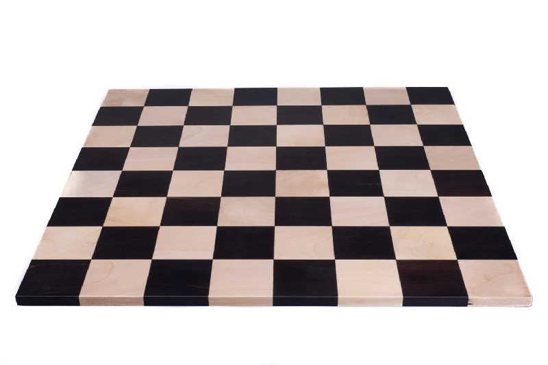 Double Sided Flat Ebony Solid Wood Chess Board (XL)