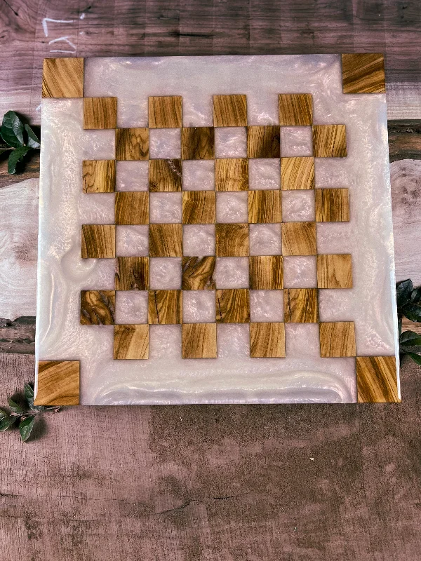 Ghost Copper Olive Wood Chess Board