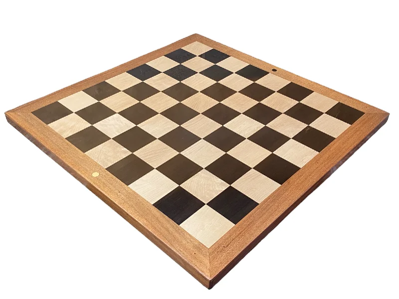 Solid Acacia Boxwood and Ebony 23 Inch Chessboard