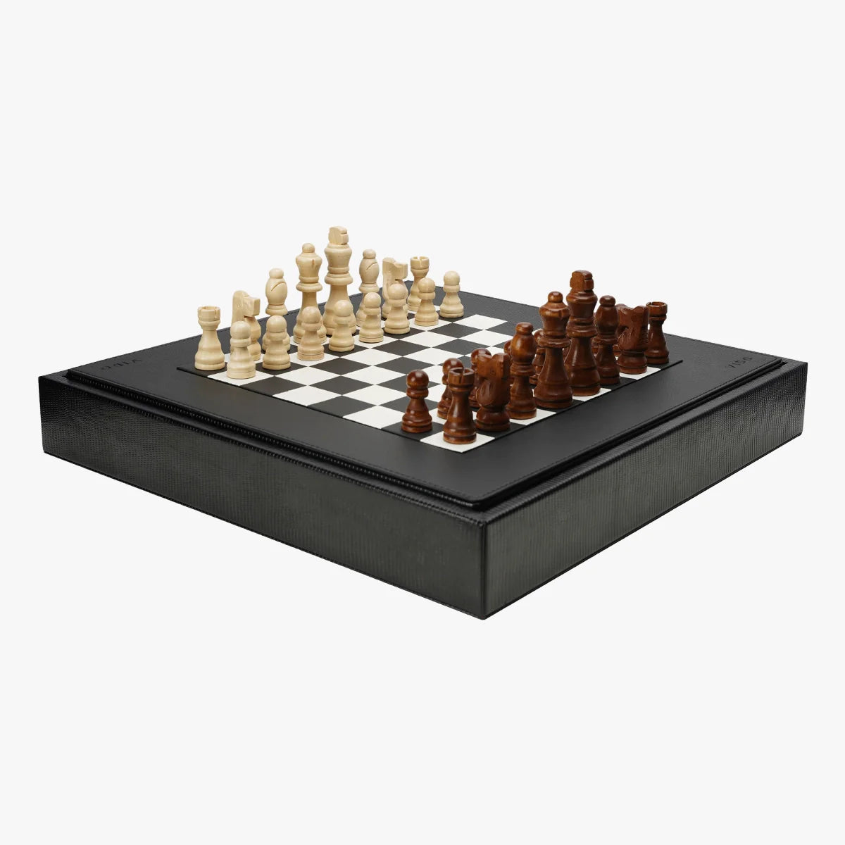 Jet Black Lizard Chess Set