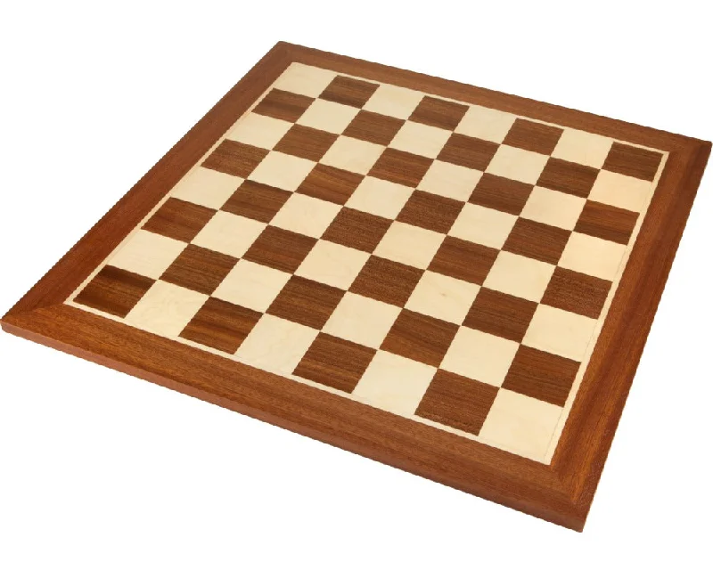 19 Inch Standard Mahogany Maple Chessboard