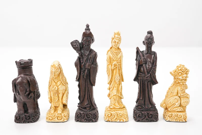 Mandarin Chess Pieces by Berkeley - Russet Brown