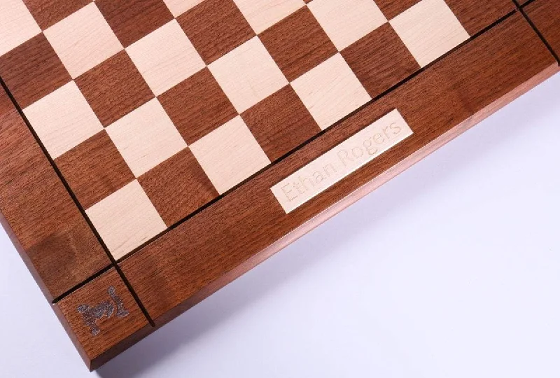 Personalize 21" JLP Hardwood USA Chessboard with Engraved Maple Inset