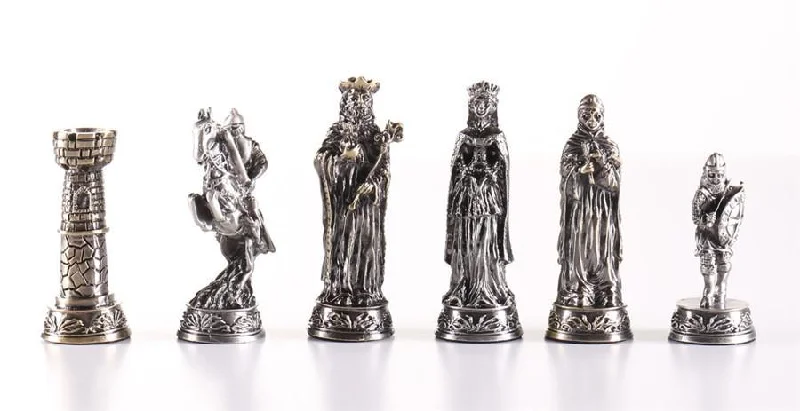 Pewter Medieval Chessmen