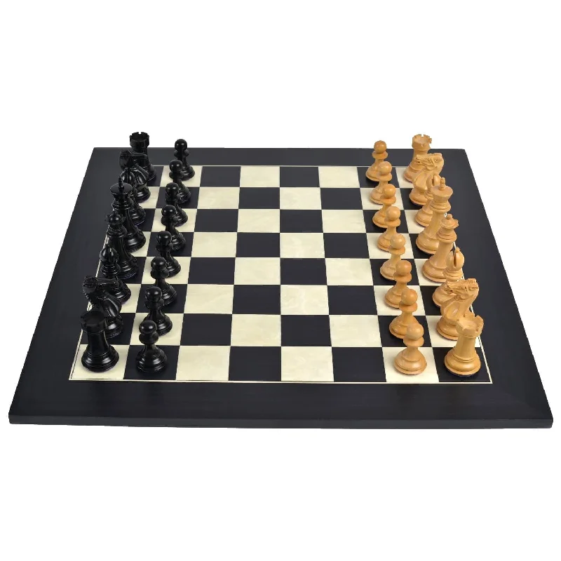 Heritage Chess Set Ebony & Boxwood with Maple/Poplar Board