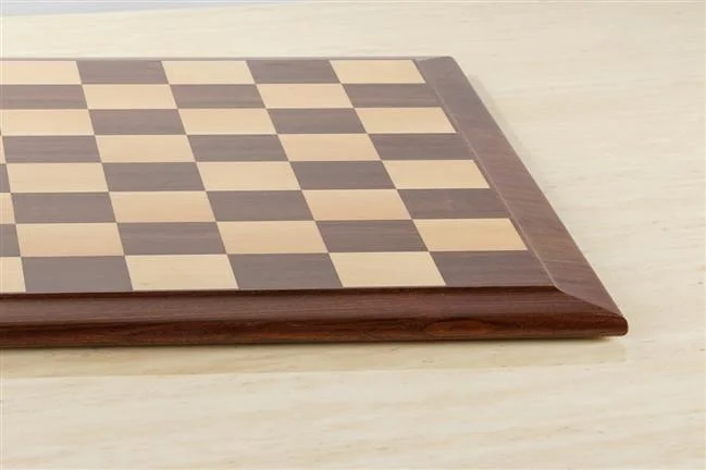 Queen Anne 21" Hardwood Player's Chessboard 2.25" Squares JLP, USA