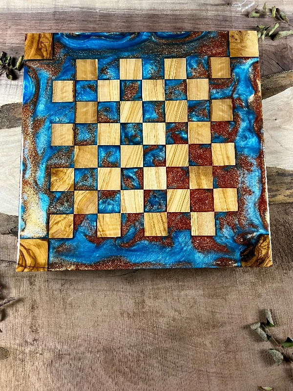 Ravenclaw House Olive Wood Chessboard