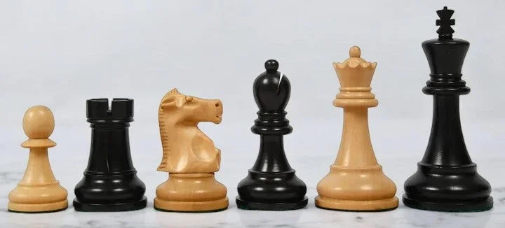 Fischer Black & Boxwood Chess Pieces