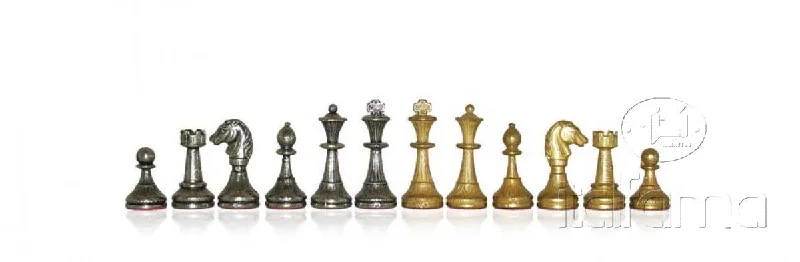 Chess Pieces - Small Staunton Metal Chess Pieces