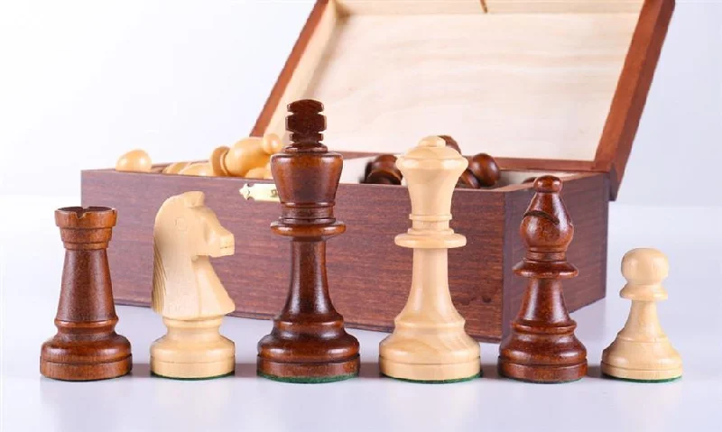 Standard Staunton 3 1/2" Chess Pieces #5 in Box