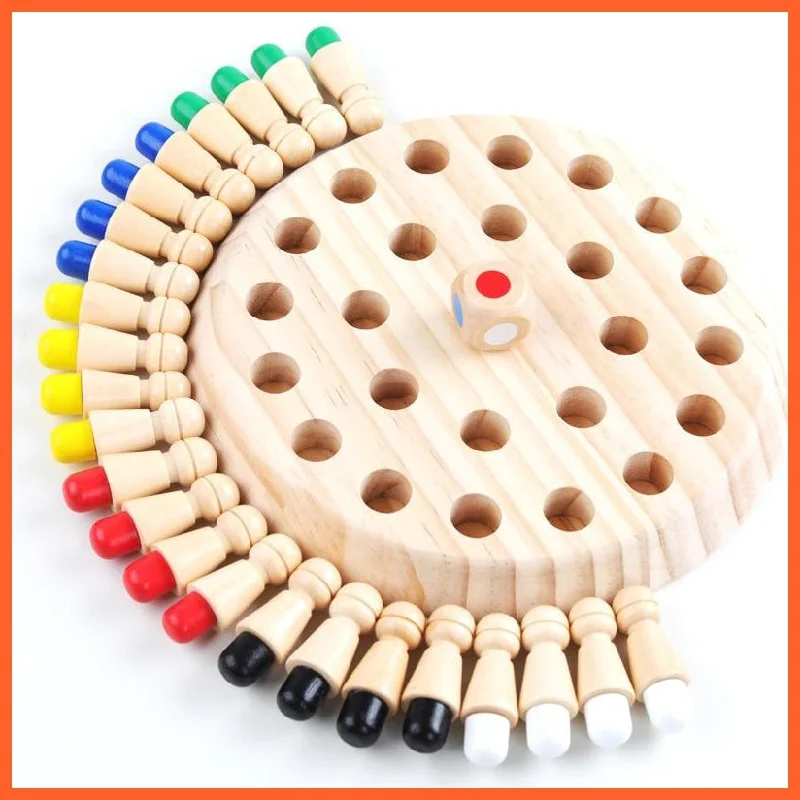 Wooden Memory Match Stick Chess Game