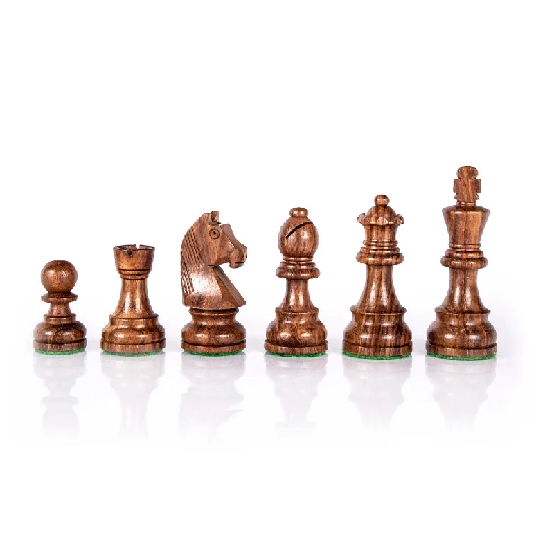 Wooden Staunton Weighted Chess Pieces Available in 2 Sizes