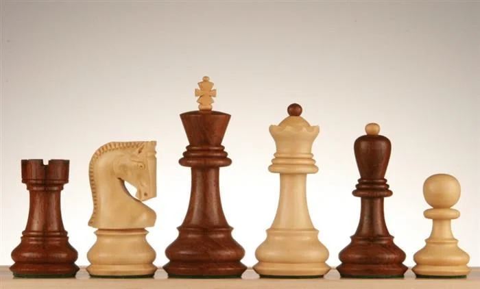 Zagreb Chess Pieces, 3 3/4" Sheesham